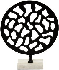 14 Inch Metal Sculpture on a Marble Base