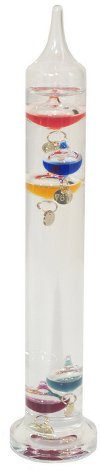 11 Inch Multi Color Glass Galileo Thermometer