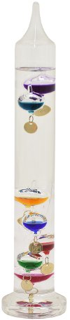 14 Inch Multi Color Glass Galileo Thermometer
