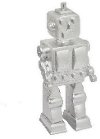 Silver Robot Tabletop Sculpture