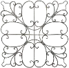 Clearance 25 Inch Square Metal Wall Decoration