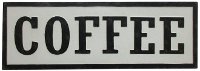 Black and White Coffee Novelty Wall Sign