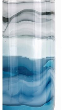 13 Inch Black, Gray and Blue Glass Vase-2