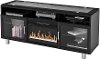 72 Inch Black Fireplace Media TV Stand - Madie