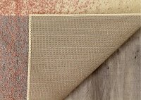 5 x 8 Medium Blocked Pink and Gray Area Rug - Focus-5
