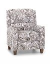 Stonewash Gray and Brown Push Back Recliner - Percy