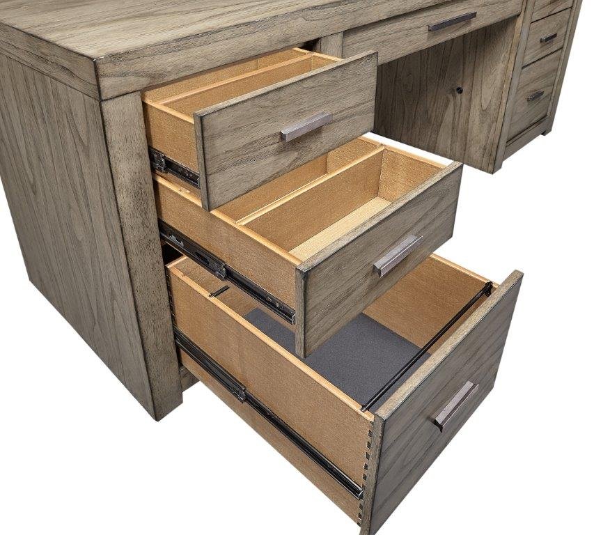 Modern Loft Loft Brown Executive Desk-2