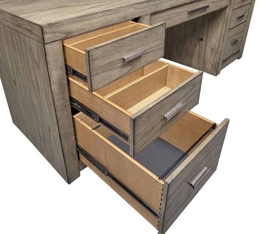 Modern Loft Loft Brown Executive Desk-2
