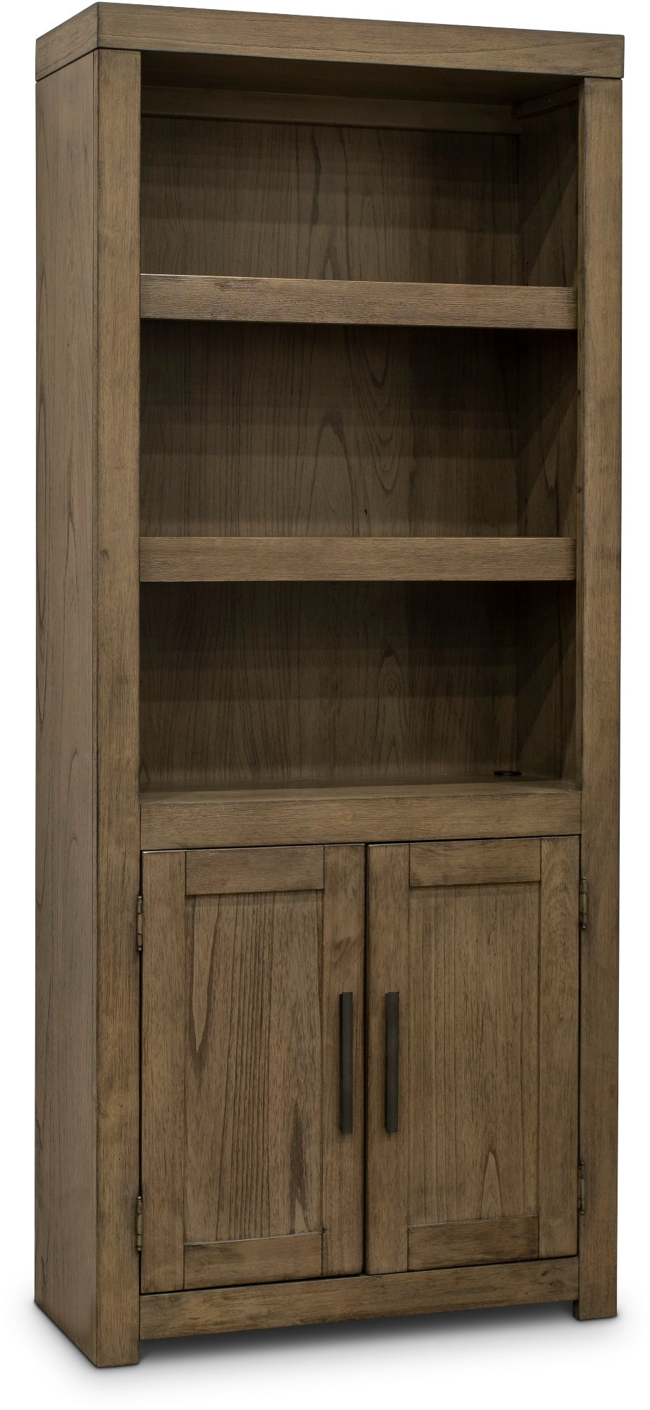 Greystone Modern Bookcase with Doors - Modern Loft-2