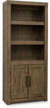 Greystone Modern Bookcase with Doors - Modern Loft-2