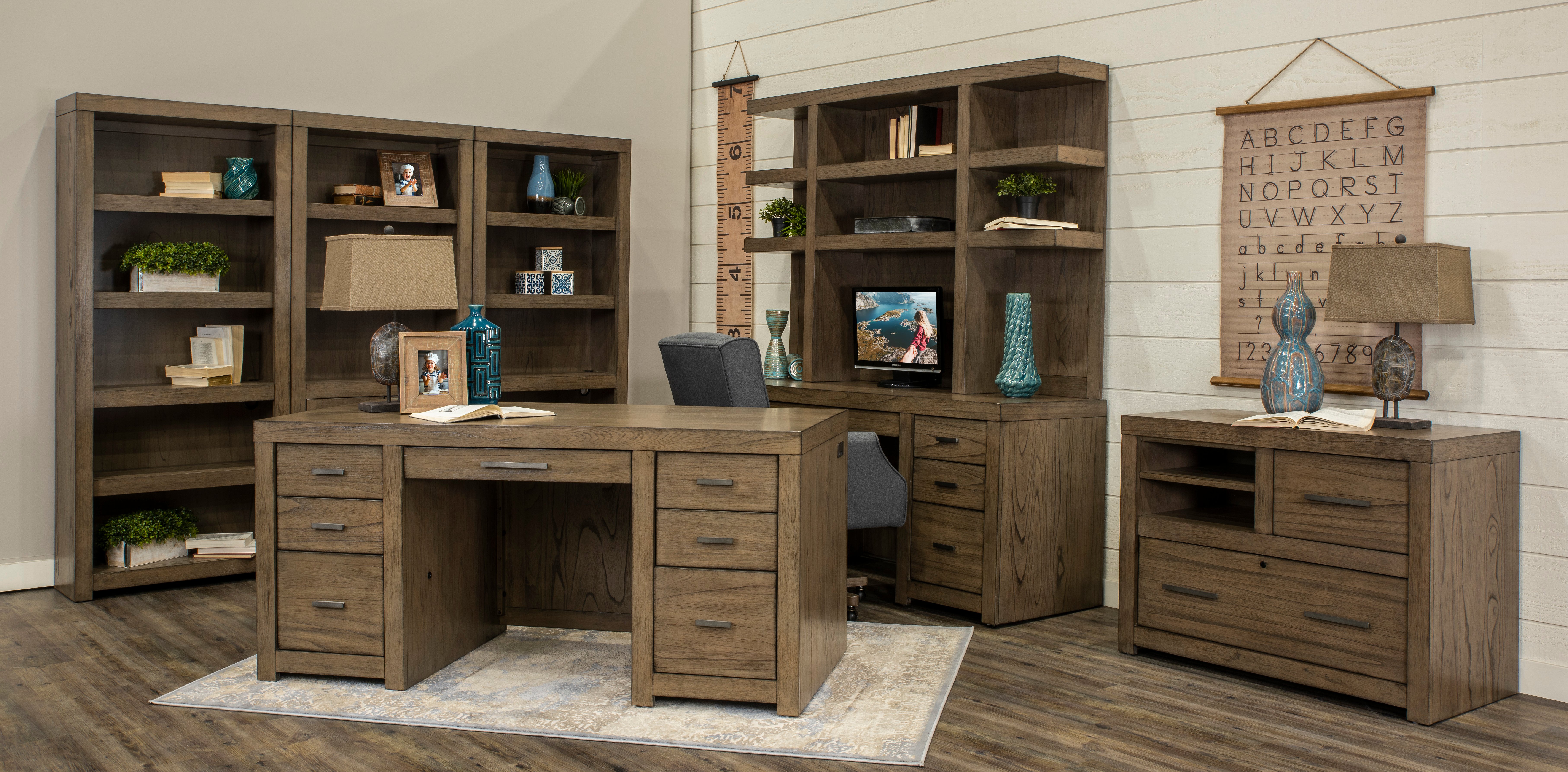 Greystone Modern Open Bookcase - Modern Loft-3