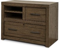 Greystone Combo File Cabinet with Open Store - Modern Loft