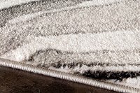 8 x 11 Large Wood Grain Gray, White and Black Area Rug - Platinum -5