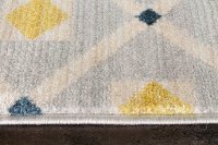 5 x 8 Medium Dotted Trellis Gray and Yellow Area Rug - Promenade -5