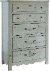 Clearance Farmhouse Mint Pine Chest of Drawers - Chatsworth