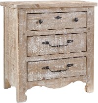 Traditional Farmhouse Chalk Pine Nightstand - Chatsworth