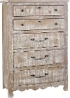 Clearance Farmhouse Chalk Pine Chest of Drawers - Chatsworth