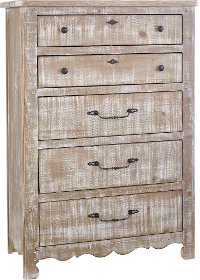 Farmhouse Chalk Pine Chest of Drawers - Chatsworth