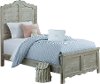 Clearance Traditional Farmhouse Mint Pine Twin Bed - Chatsworth