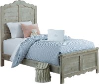 Traditional Farmhouse Mint Pine Twin Bed - Chatsworth