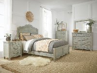 Farmhouse Mint 4 Piece Full Bedroom Set - Chatsworth