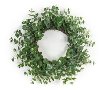28 Inch Green Faux Eucalyptus Wreath Arrangement