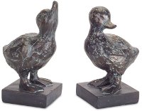 Assorted Resin Duck Sculpture