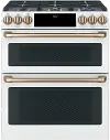 C2S950P4MW2 Cafe 7 cu ft Double Oven Dual Fuel Range - White