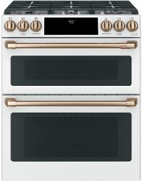C2S950P4MW2 Cafe Dual-Fuel Double Oven Range - 7.0 cu. ft. White