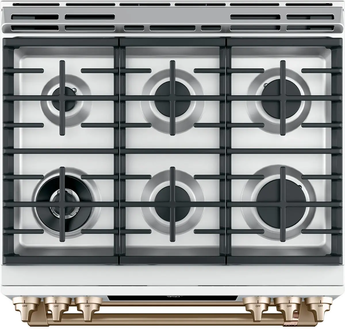C2S950P4MW2 Cafe Dual-Fuel Double Oven Range - 7.0 cu. ft. White-5