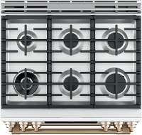 C2S950P4MW2 Cafe Dual-Fuel Double Oven Range - 7.0 cu. ft. White -5