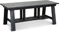 Dark Silver Outdoor Patio Coffee Table - Shelburne