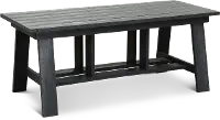 Dark Silver Outdoor Patio Coffee Table - Shelburne