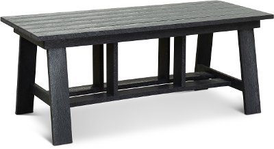 Dark Silver Outdoor Patio Coffee Table - Shelburne