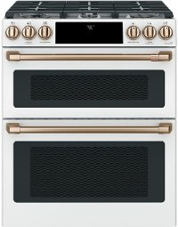 CGS750P4MW2 Cafe Double Oven Gas Range - 7.0 cu. ft. White