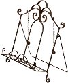 13 Inch Wrought Iron Avignon Book Stand
