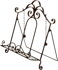 13 Inch Wrought Iron Avignon Book Stand