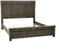 Industrial Rustic Gray Queen Bed - Thornwood Hills-3