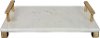 Marble and Metal Classic Tray with Handles