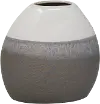 9 Inch Multi Gray Ceramic Vase