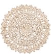 35 Inch Round Wooden Wall Panel