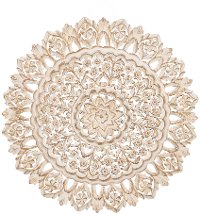 35 Inch Round Wooden Wall Panel