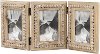 Wooden Folding Picture Frame with Beaded Detailing