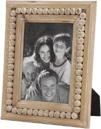 Wooden Picture Frame with Beaded Detail