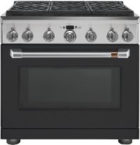 C2Y366P3MD1 Cafe Dual Fuel Range - 5.7 cu. ft. Black Matte