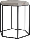 Magnolia Home Furniture Black Hexagon Table with Cement Top