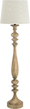 Magnolia Home Furniture Wood Floor Lamp with Natural Shade
