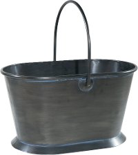 Magnolia Home Furniture Distressed Black Metal Ash Bucket