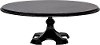 Magnolia Home Furniture 15 Inch Black Wooden Cake Pedestal