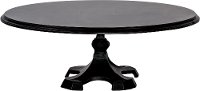 Magnolia Home Furniture 15 Inch Black Wooden Cake Pedestal